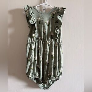 Kyte Baby Bubble Romper in Thyme Lily